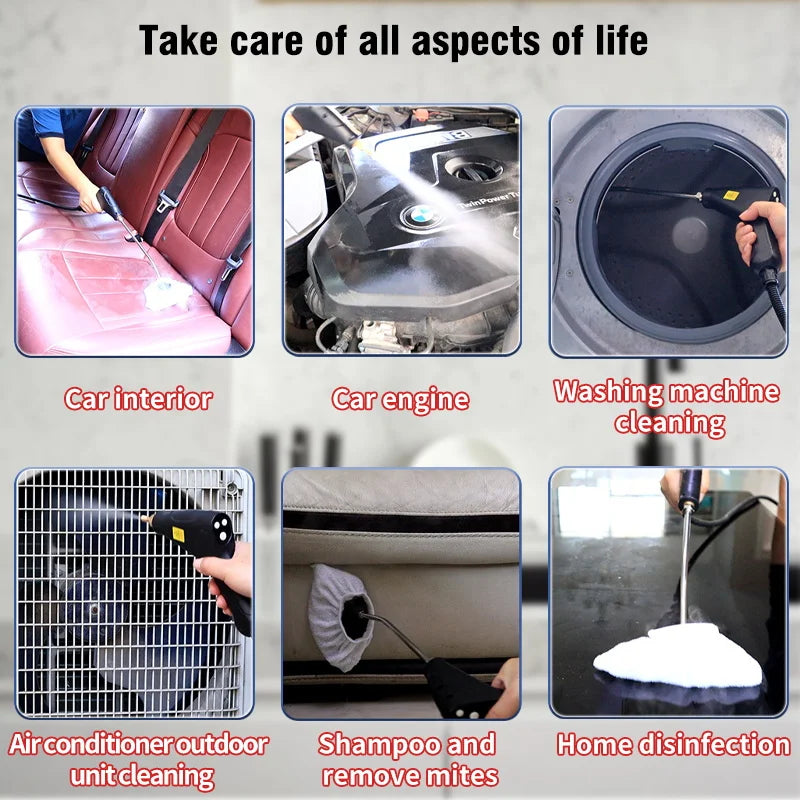 220V Pressure Handheld High Steam Cleaners Air Conditioners Kitchen Hood Car 2500W Steam Clean Floor Steam Cleaning Tool