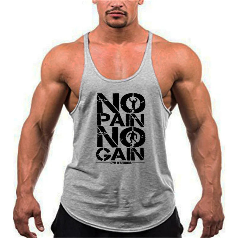 Cotton 1cm shoulder strap Bodybuilding Stringer Tank top Mens Fitness Singlets muscle shirt summer gym Clothing Sports vest