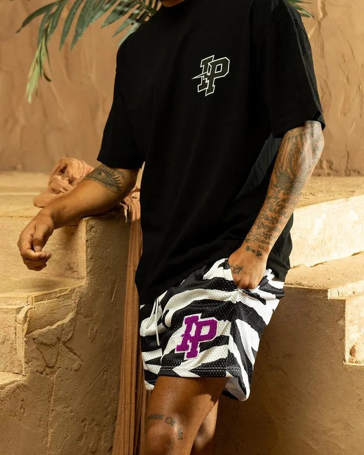 2025 NEW American Casual Shorts Men's Fitness Sports Basketball Running Quick Dry Summer Mesh Breathable Training Quarter Pants