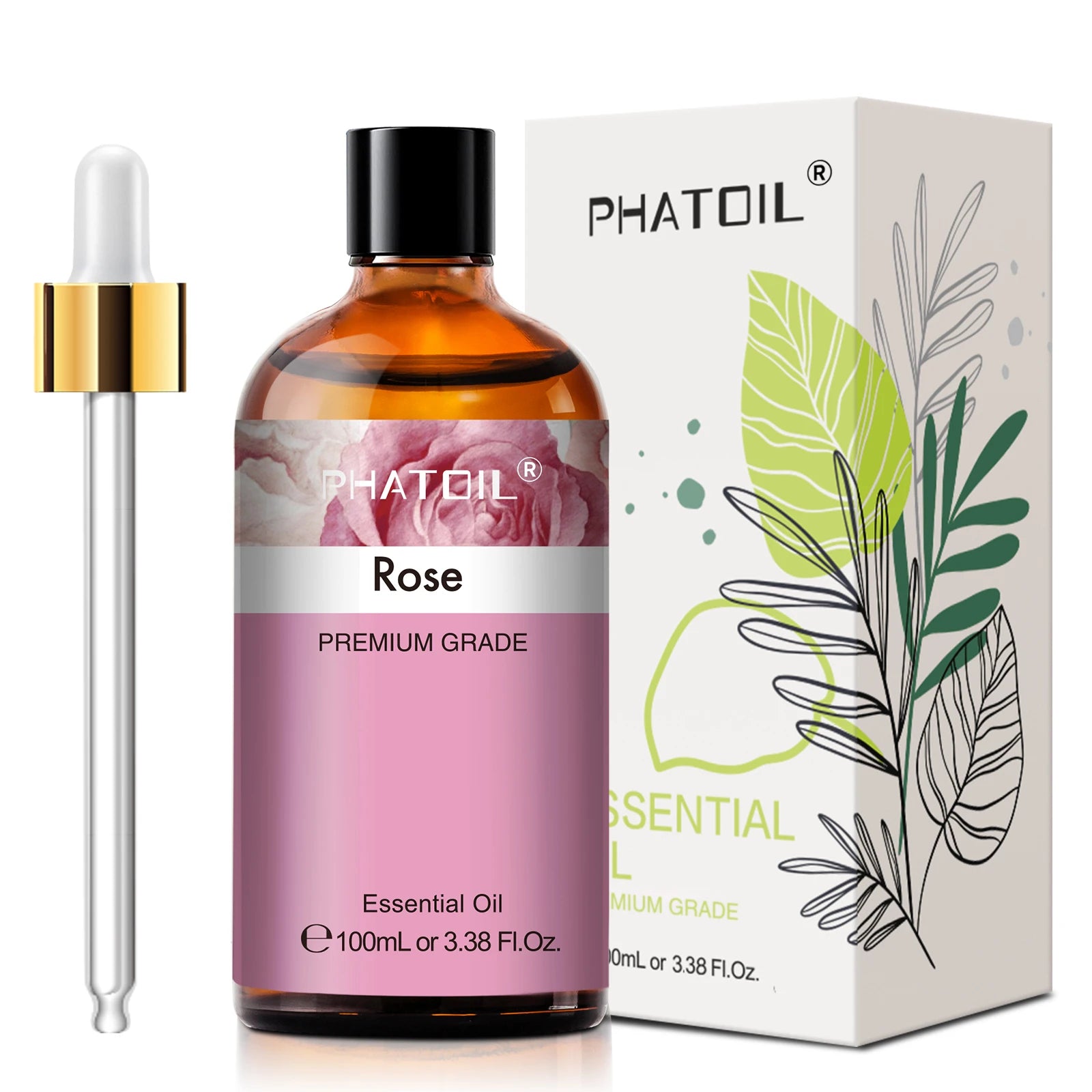 LOY Aromatherapy Essential Oil bottle featuring Skin Care & Wellness blend, with a dropper and natural botanical background.