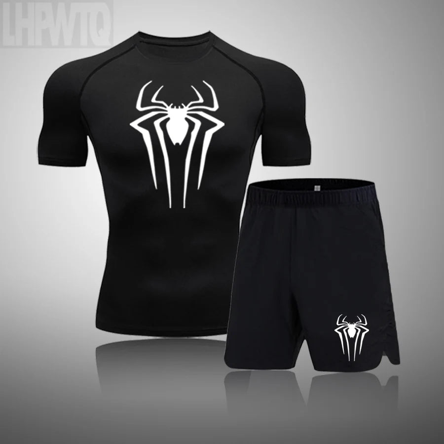 New Compression Shirt Men Rashguard Fitness Short Sleeve Running Shirt Man Gym T Shirt Sportswear Tights T Shirt Men