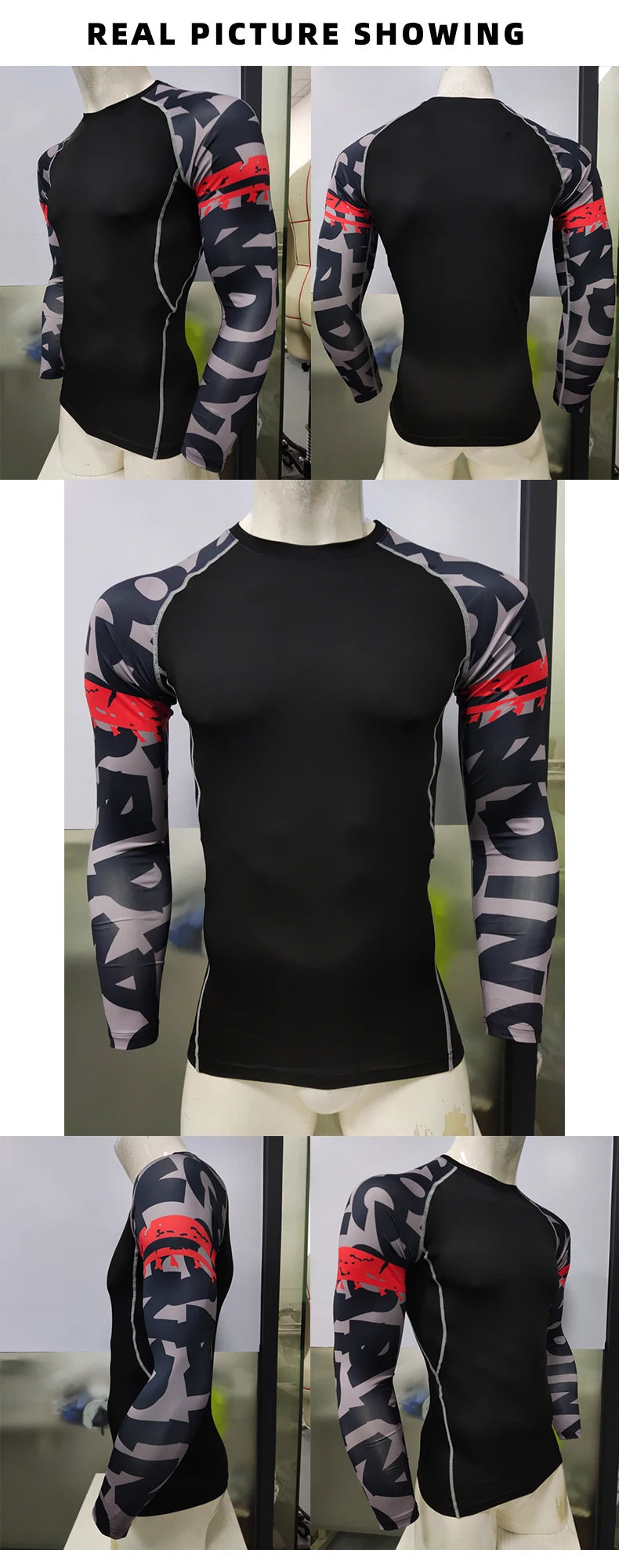 Cody Lundin White Athletic Compression Running Shirts For Men Stretchy Long Sleeve Turtleneck Slim Gym Fitness Clothes