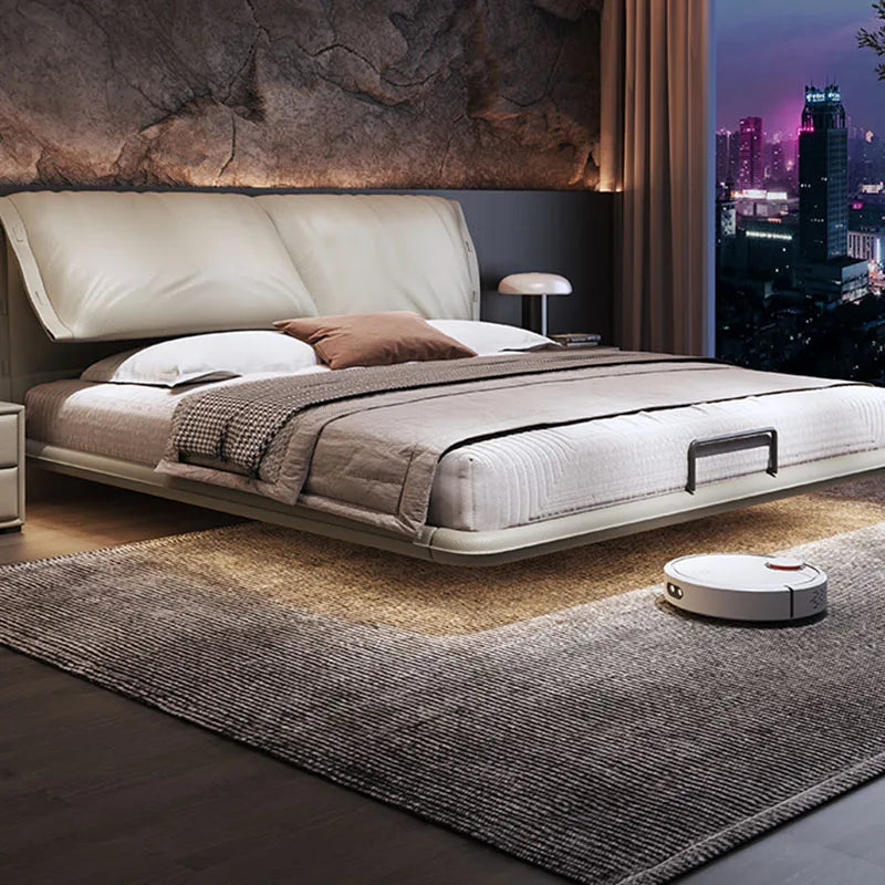 Floating Modern Bed Full Design Beauty Bedroom Queen Girls Platform Bed Safe Sleeping Letto Matrimoniale Lounge Suite Furniture