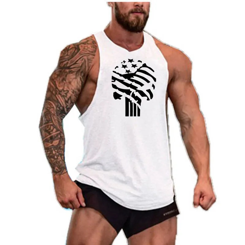 Gym T-shirts Suspenders Man Stringer Fitness Shirt Bodybuilding Shirt Men Top for Fitness Vests Men's Vest Sleeveless Sweatshirt