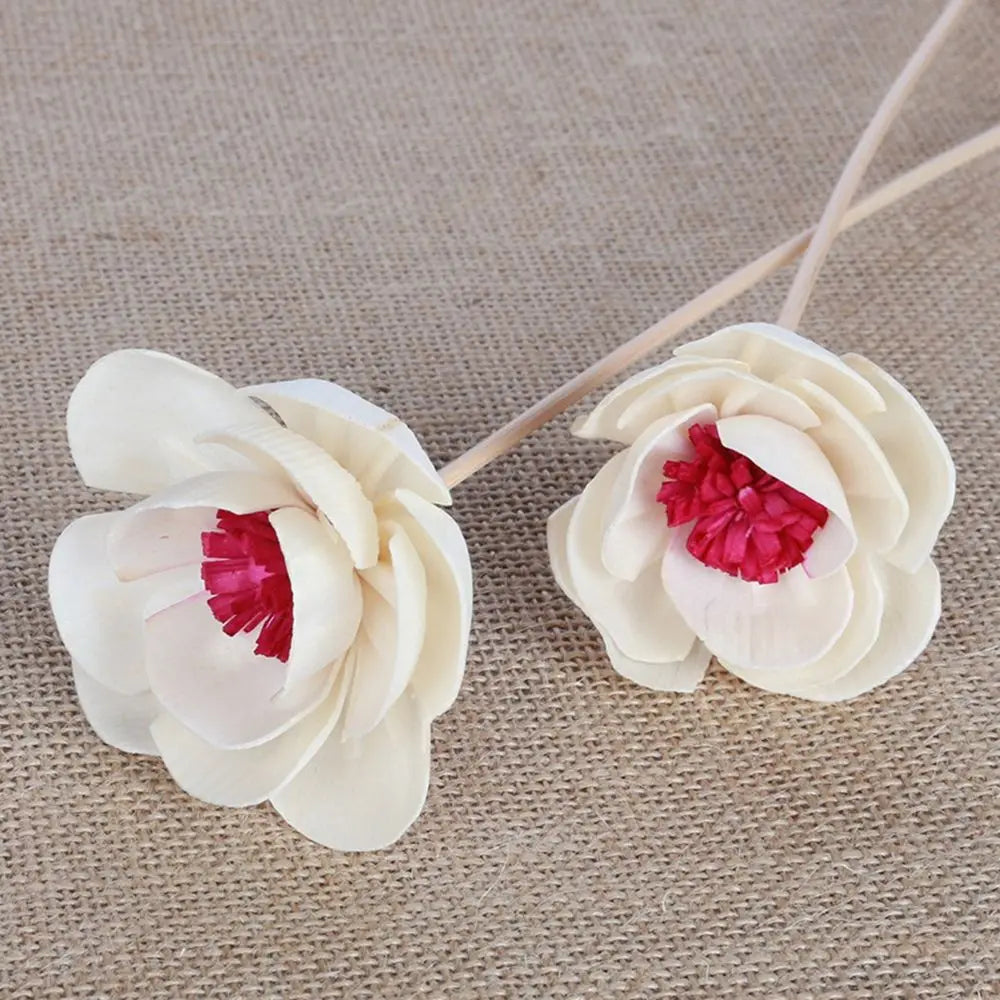 LOY Floral Aroma Oil Diffuser with decorative artificial flowers, showcasing a stylish and functional home fragrance accessory.