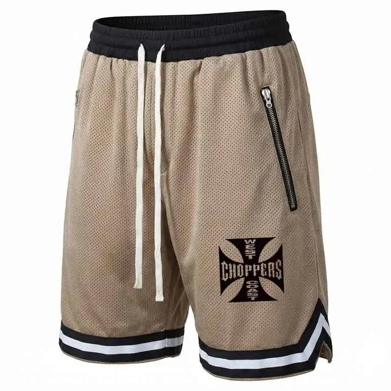 LOY Men's quick-dry athletic shorts in navy, featuring breathable fabric and a relaxed fit for everyday comfort.