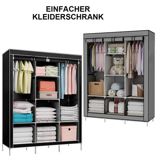 128X45X170cm Wardrobes Household Multi Layer Storage Wardrobe Dust Proof Foldable Clothing Hanger Bedroom Clothing Cabinet