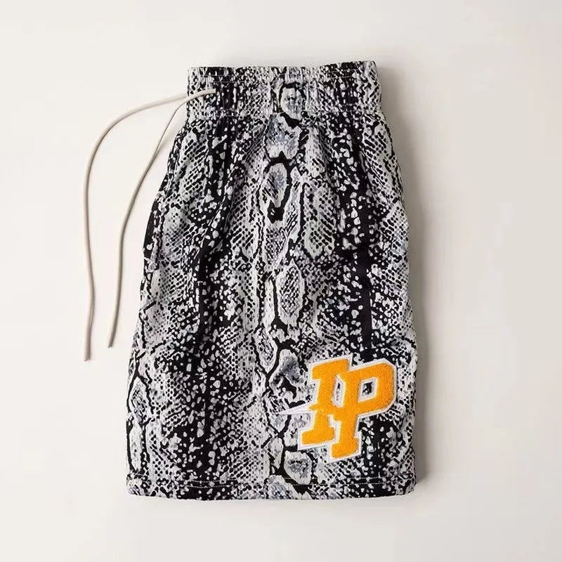 2025 NEW American Casual Shorts Men's Fitness Sports Basketball Running Quick Dry Summer Mesh Breathable Training Quarter Pants