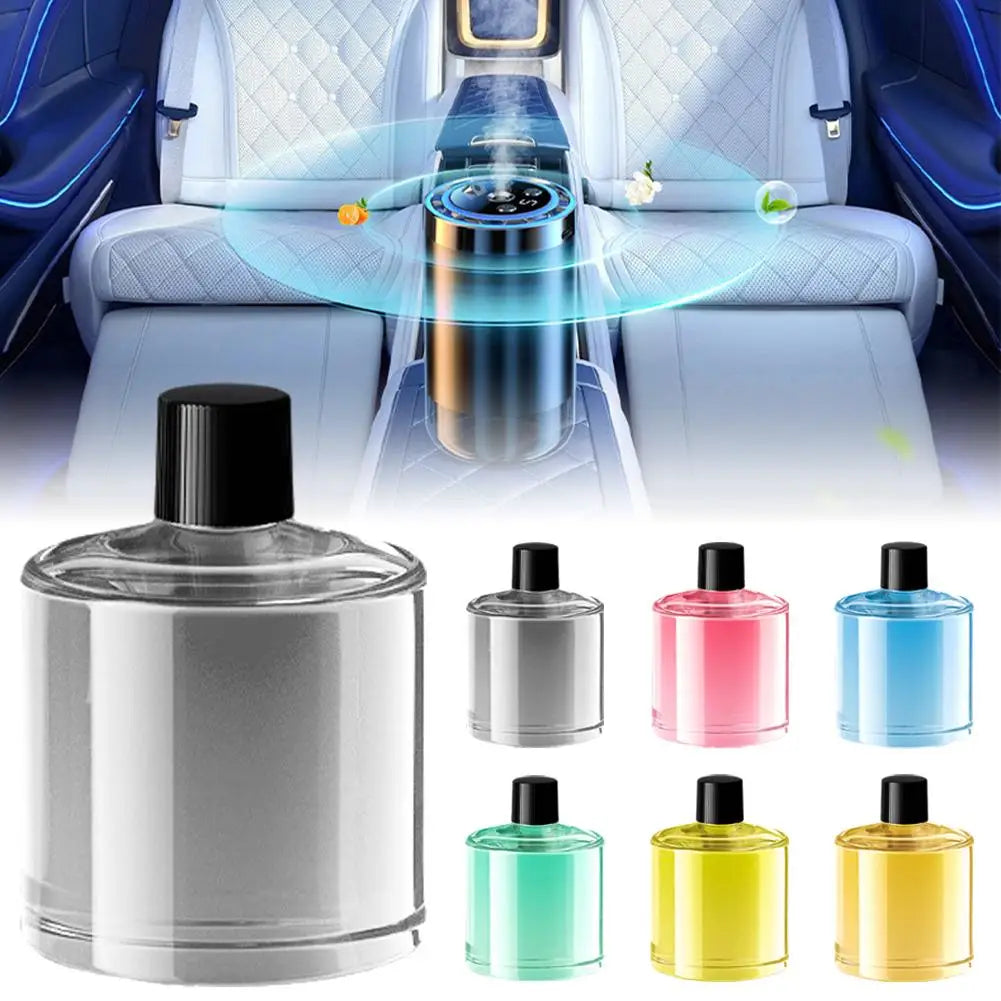 LOY Smart Car Aromatherapy Diffuser mounted in car interior, showcasing sleek design and scent outlet for in-car aroma therapy.
