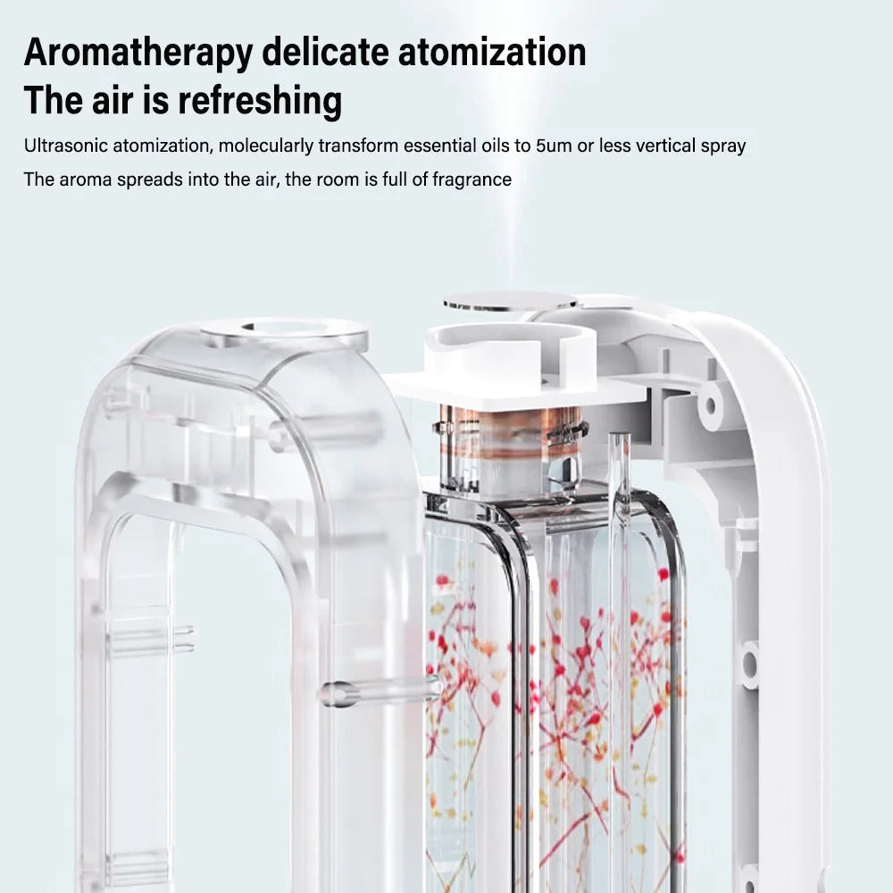 LOY Automatic Home Fragrance Machine for aromatherapy, sleek design with diffuser and control panel, ideal for creating a relaxing atmosphere