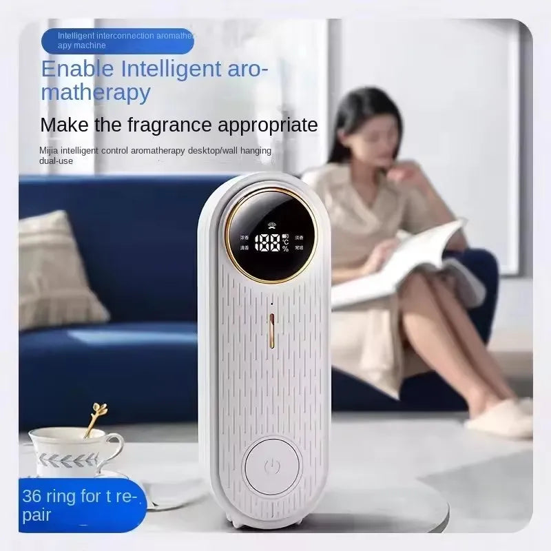 LOY Smart App-Controlled Aromatherapy Machine for intelligent scenting, with sleek design and digital controls for home fragrance.
