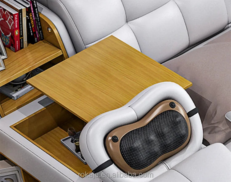 Modern King Size Bedroom Sets Multifunctional Massage Electric Beauty Bed With Projector Leather Beds With Storage for Sale