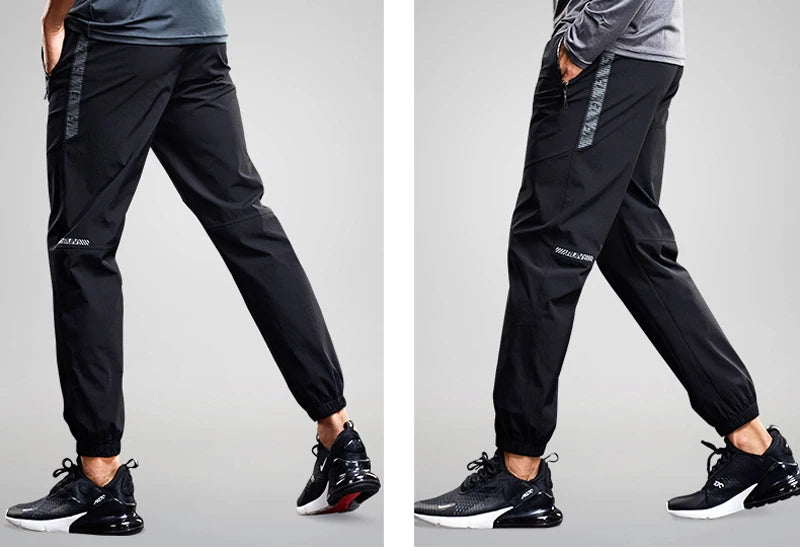 Quick Drying Sport Pants Men Running Pants With Zipper Pockets Training Joggings Sports Trousers Fitness Casual Sweatpants