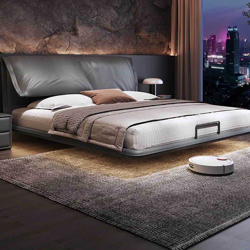 Floating Modern Bed Full Design Beauty Bedroom Queen Girls Platform Bed Safe Sleeping Letto Matrimoniale Lounge Suite Furniture
