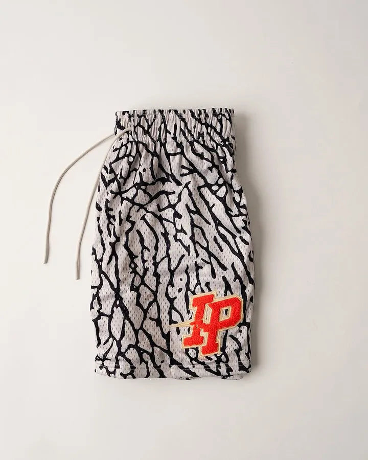 2025 NEW American Casual Shorts Men's Fitness Sports Basketball Running Quick Dry Summer Mesh Breathable Training Quarter Pants