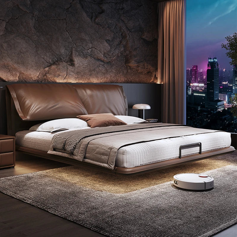 Floating Modern Bed Full Design Beauty Bedroom Queen Girls Platform Bed Safe Sleeping Letto Matrimoniale Lounge Suite Furniture