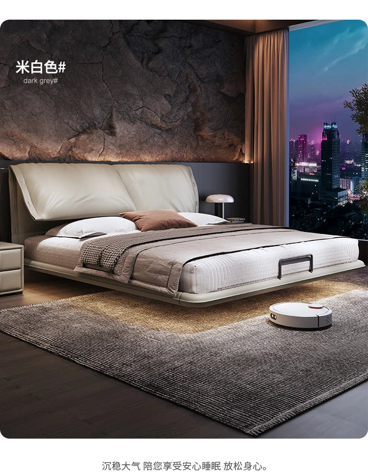 Floating Modern Bed Full Design Beauty Bedroom Queen Girls Platform Bed Safe Sleeping Letto Matrimoniale Lounge Suite Furniture