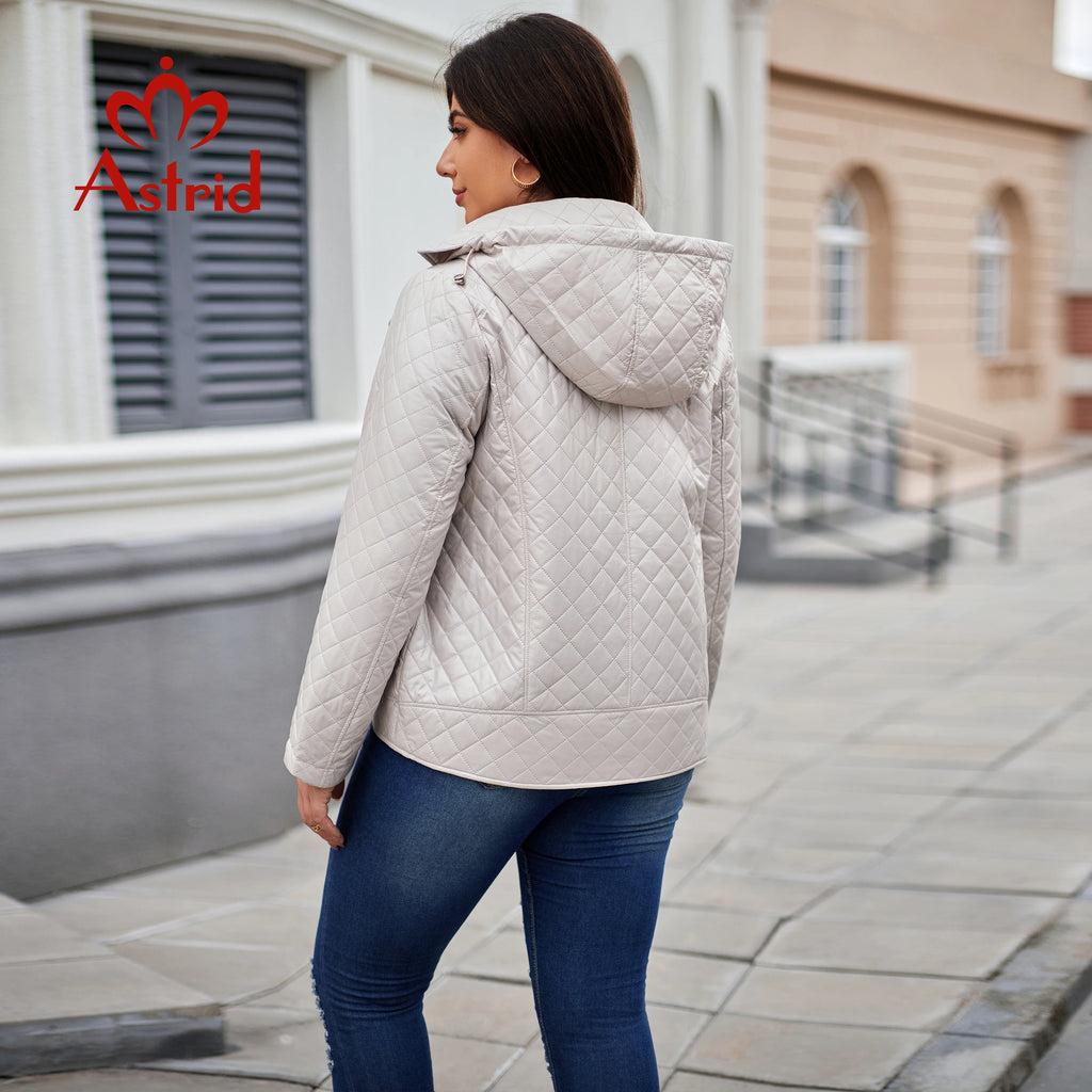 Astrid Women's Autumn Winter Parka Plus Size Woman Clothing Padding Warm Hood Casual Female Quilted Jacket Coats Slanted Zipper