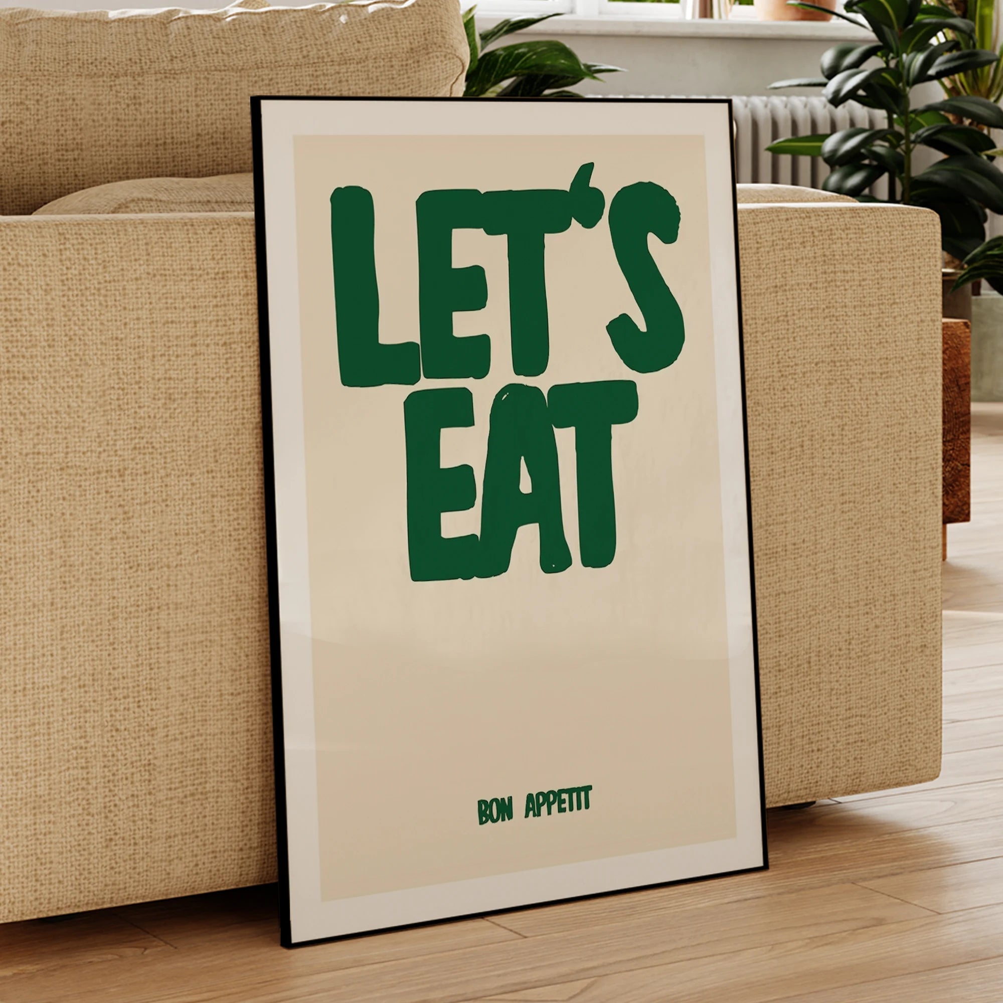 Lets Eat Wall Art Prints Canvas Painting Poster Picture For Living Bed Dining  Kitchen Room Home Decor