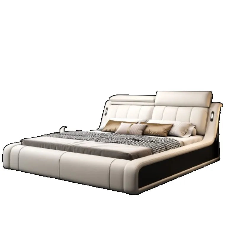 Sleeping Frame Bed Unique Minimalist Nightstands Fancy Bed Nordic Headboard Muebles Para Dormitorio Bedroom Set Furniture