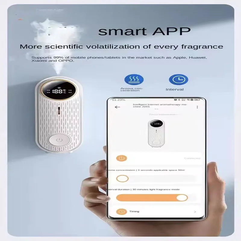 LOY Smart App-Controlled Aromatherapy Machine for intelligent scenting, featuring sleek design and user-friendly controls.