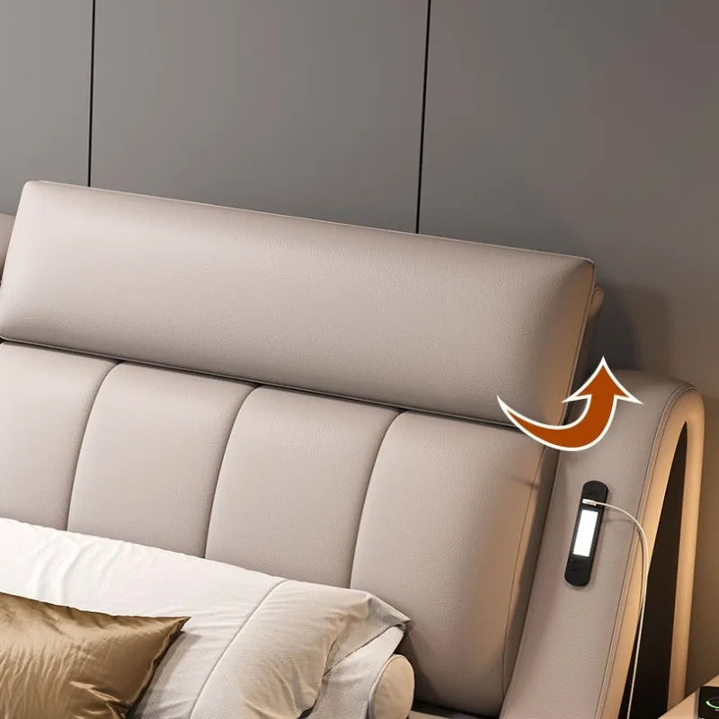 Sleeping Frame Bed Unique Minimalist Nightstands Fancy Bed Nordic Headboard Muebles Para Dormitorio Bedroom Set Furniture