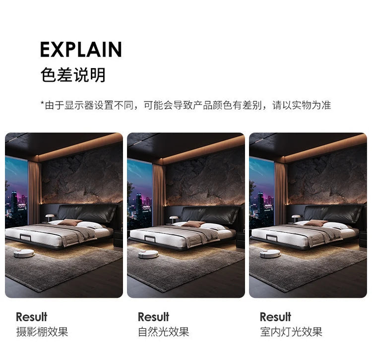 Floating Modern Bed Full Design Beauty Bedroom Queen Girls Platform Bed Safe Sleeping Letto Matrimoniale Lounge Suite Furniture