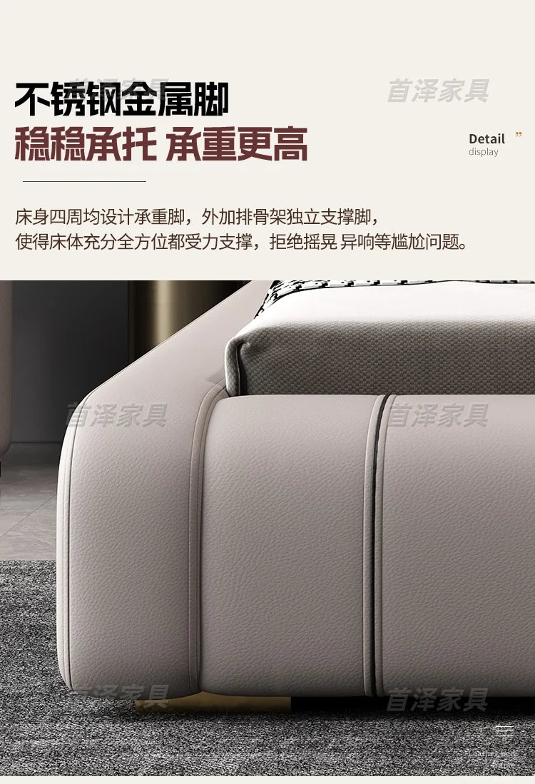 Sleeping Frame Bed Unique Minimalist Nightstands Fancy Bed Nordic Headboard Muebles Para Dormitorio Bedroom Set Furniture