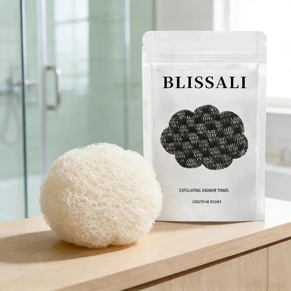 LOY Home Decor & Clothing Wear exfoliating bath shower towel for deep cleansing skin care, soft textured bath accessory
