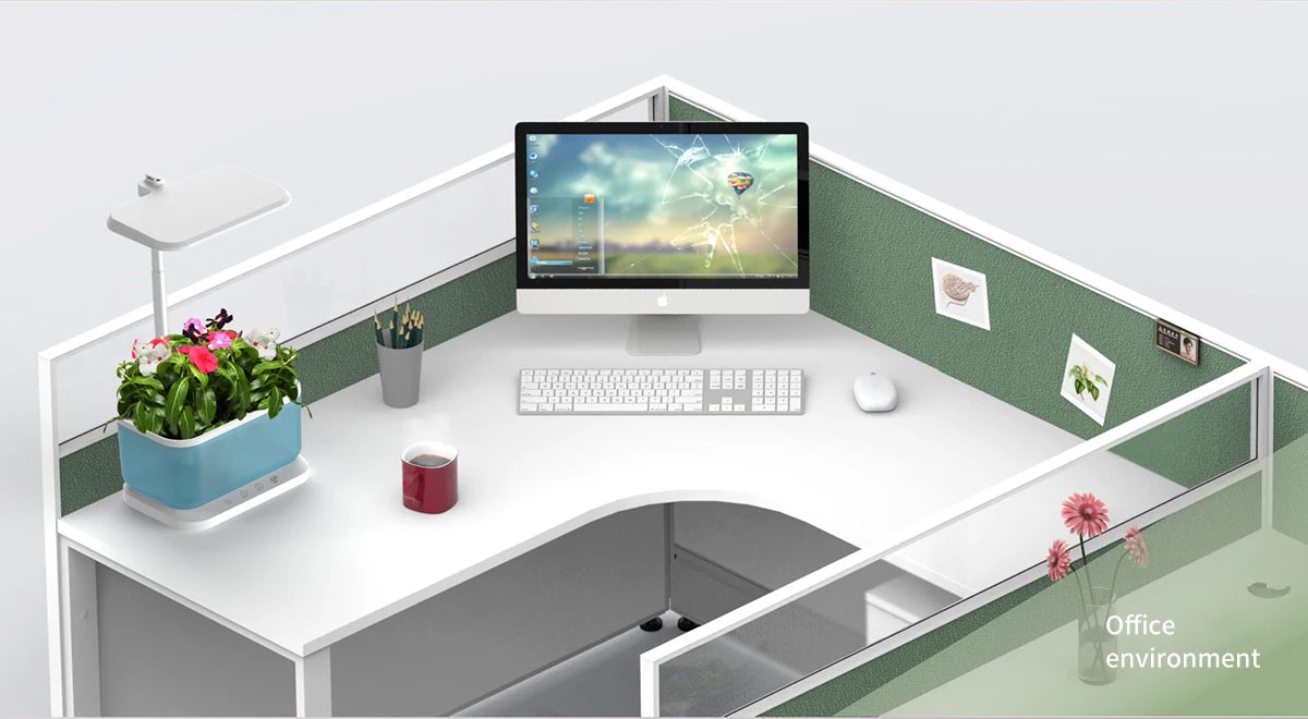 Indoor Home Mini Smart Garden Kit Hydroponic Planter Growing System Self Watering Flower Pots with Led Light