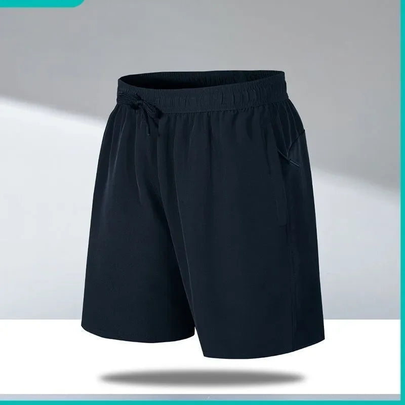 LOY Men's graphic print shorts with playful statement design, showcasing vibrant colors and casual style.