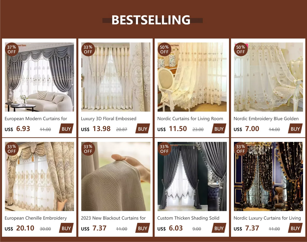 Luxury European Curtains for Living Room Bedroom Thicken Chenille High-end Villa Elegant Jacquard Decor Custom Valance Tulle