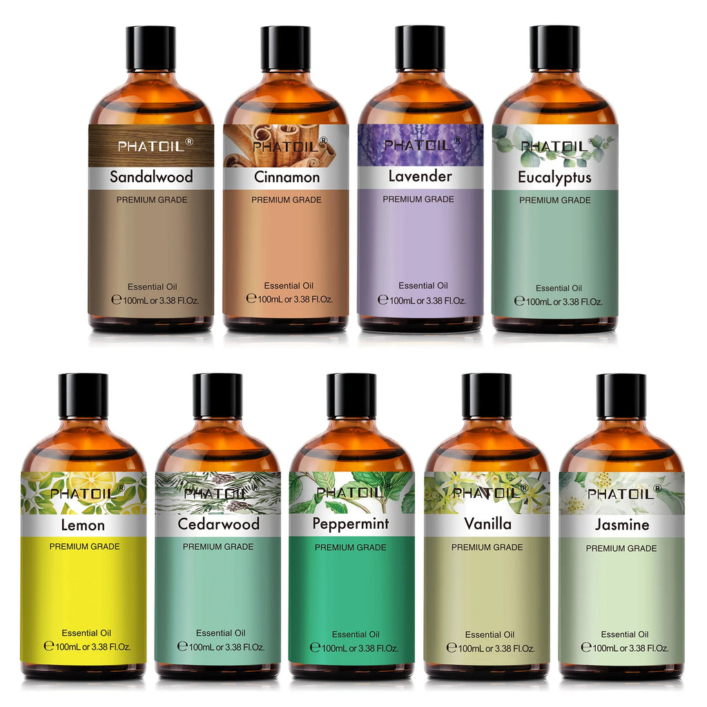 LOY Aromatherapy Essential Oil bottle featuring Skin Care & Wellness blend, with a dropper and natural ingredients visible.