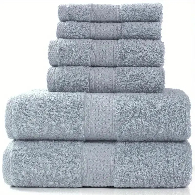 Soft cotton bath towel from LOY Home Decor, solid color, absorbent washcloth suitable for hotel and home use.