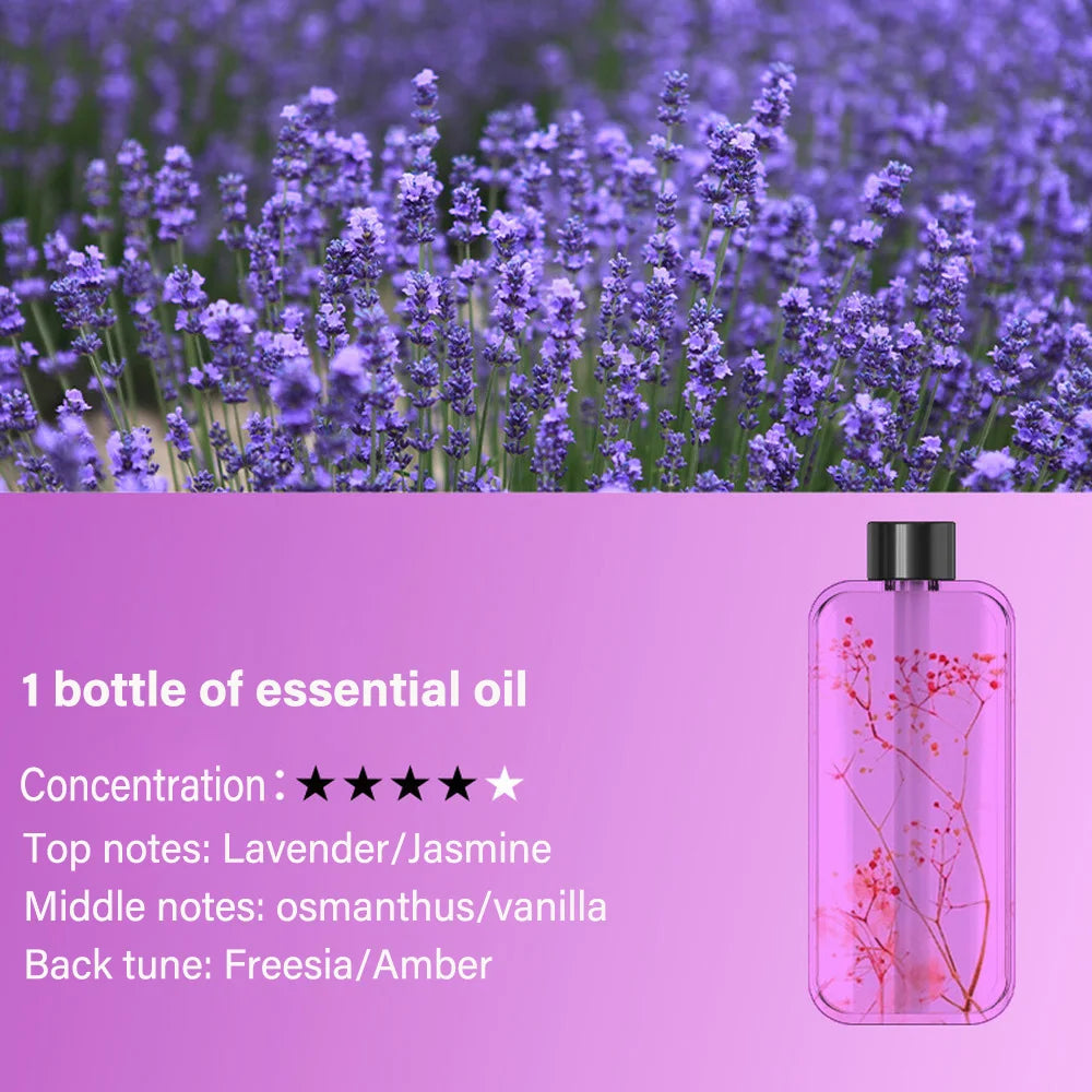 LOY Automatic Home Fragrance Machine for aromatherapy with sleek design and touch controls, ideal for a relaxing home environment