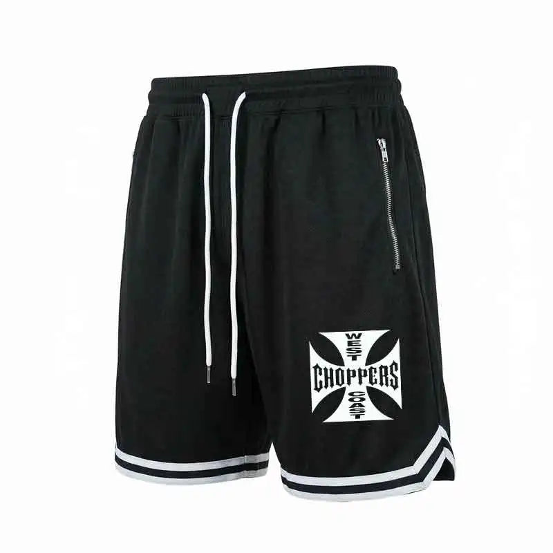 LOY Men's quick-dry athletic shorts in navy, featuring breathable fabric and elastic waistband for everyday comfort.