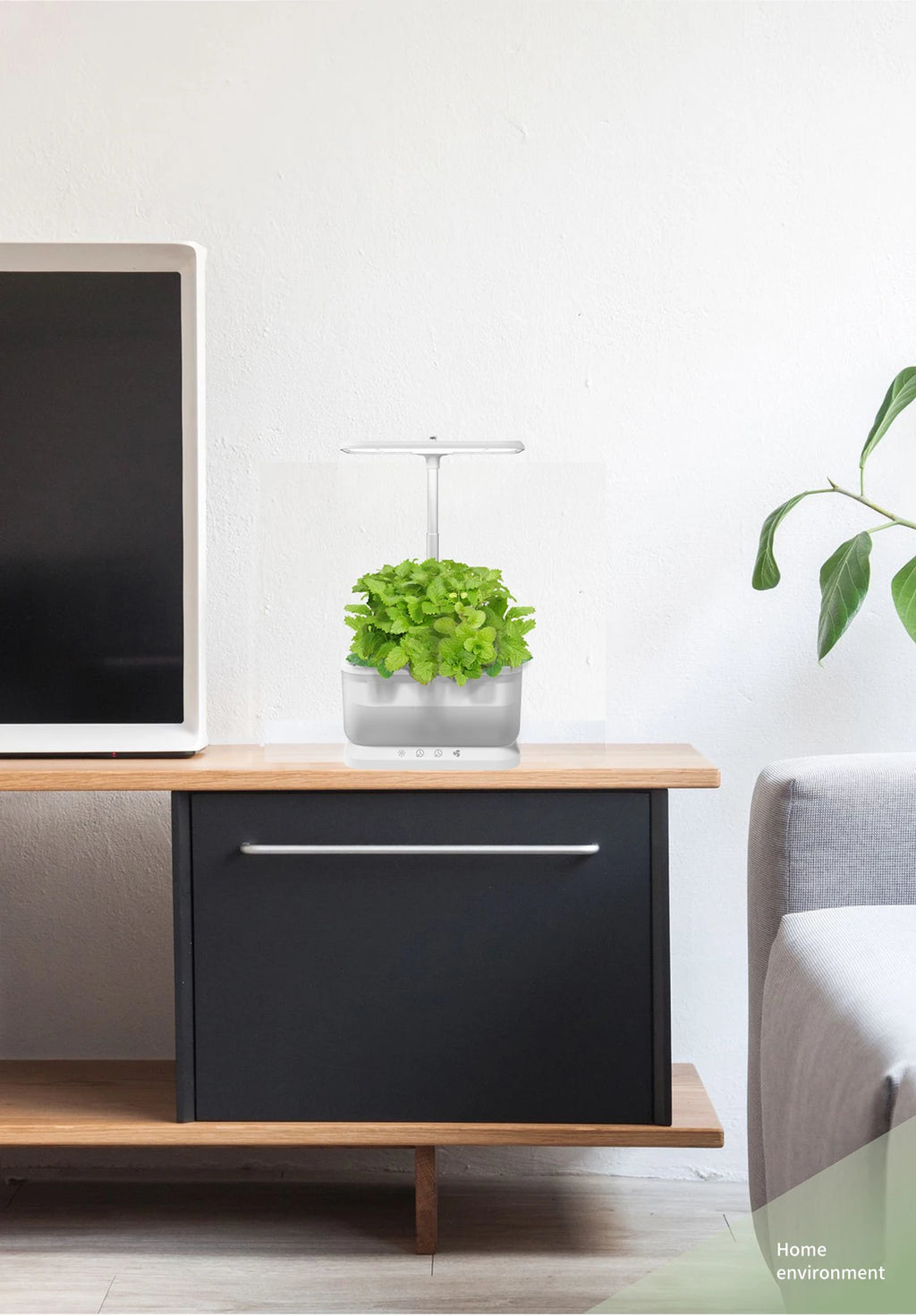 Indoor Home Mini Smart Garden Kit Hydroponic Planter Growing System Self Watering Flower Pots with Led Light