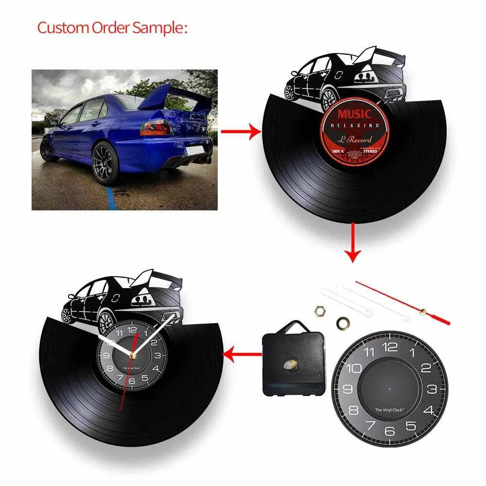 Darts Wall Art Man Cave Game Room Decoration Modern Wall Clock Dart Board Pub Bar Darts Game Night Club Vinyl Record Wall Clock