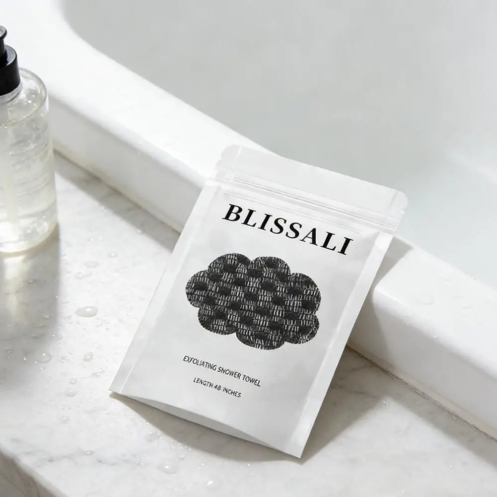 LOY Home Decor & Clothing Wear exfoliating bath shower towel for deep cleansing skin care, textured surface for exfoliation