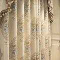 Luxury European Curtains for Living Room Bedroom Thicken Chenille High-end Villa Elegant Jacquard Decor Custom Valance Tulle