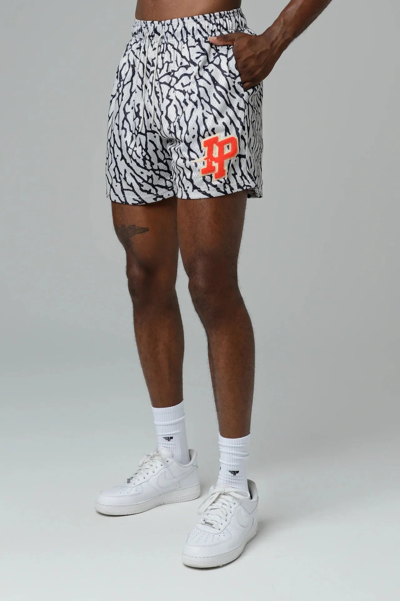 2025 NEW American Casual Shorts Men's Fitness Sports Basketball Running Quick Dry Summer Mesh Breathable Training Quarter Pants