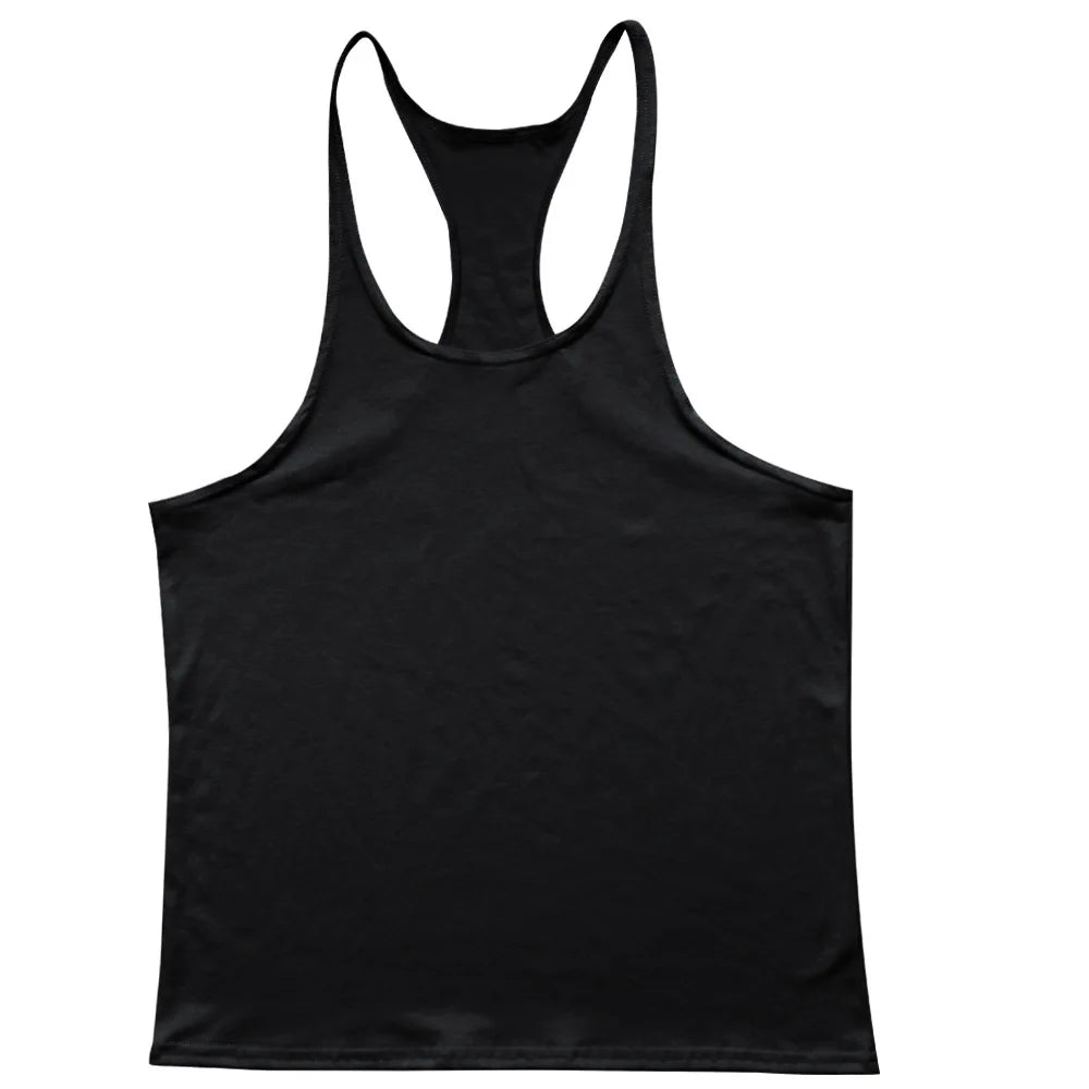Men's Sports Gym Fitness Tank Top Y Back Fitness Lightweight Shoulder Strap Muscle Fit Tight Fitness Limit T-shirt