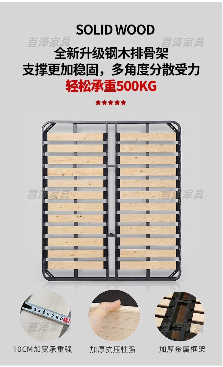 Sleeping Frame Bed Unique Minimalist Nightstands Fancy Bed Nordic Headboard Muebles Para Dormitorio Bedroom Set Furniture