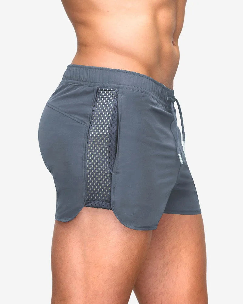 LOY Men's Marathon Running Shorts in lightweight athletic fabric, designed for comfort and performance during running activities.