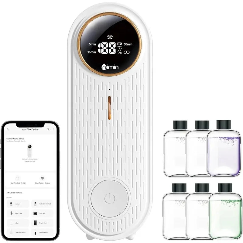 LOY Home Decor & Clothing Wear LOY Intelligent App Aromatherapy Diffuser for smart home scenting, shown with mist and LED lights.