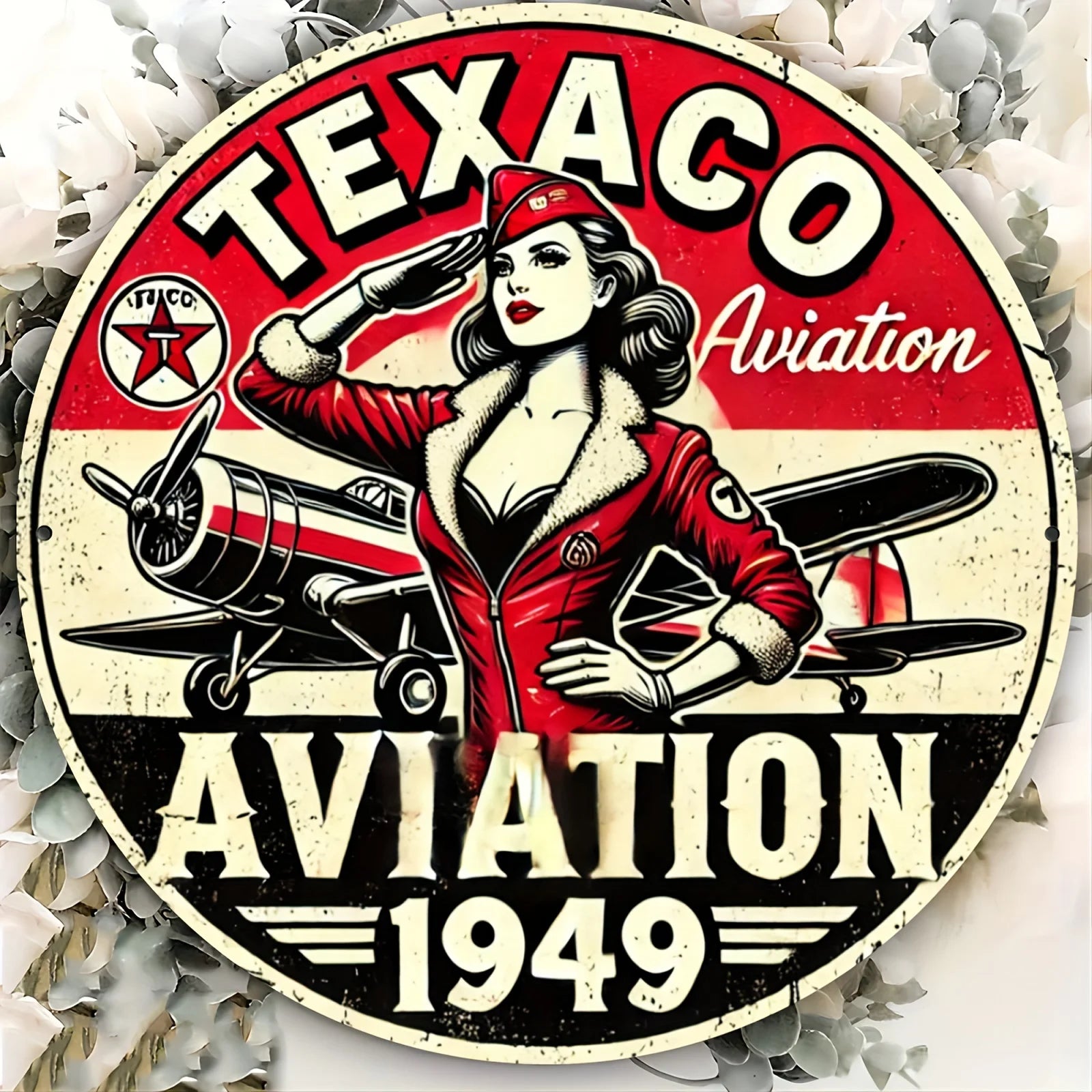 Round Wall Art for Home, Garden, Office Decor - Durable, Retro Design - Perfect Gift for Home Decor Lovers