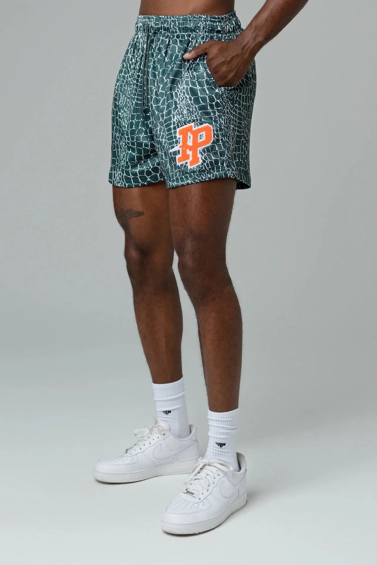 2025 NEW American Casual Shorts Men's Fitness Sports Basketball Running Quick Dry Summer Mesh Breathable Training Quarter Pants