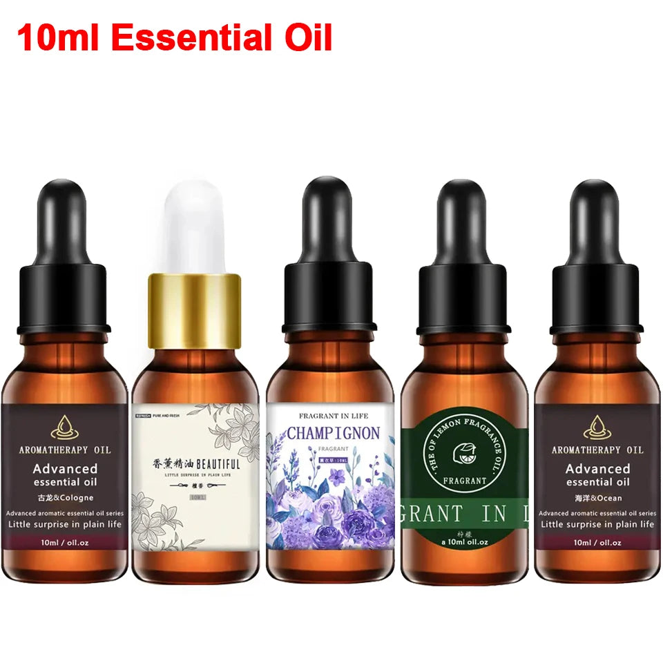 LOY 10ml aromatherapy essential oil bottle with pure concentrated scent, ideal for home decor and personal wellness use.
