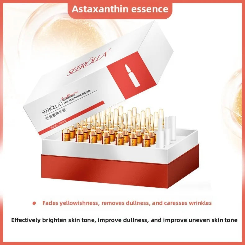 Astaxanthin Niacinamide Hyaluronic Acid Serum Anti Aging Brightening Moisturizing Face Essence For Microneedle Derma Roller
