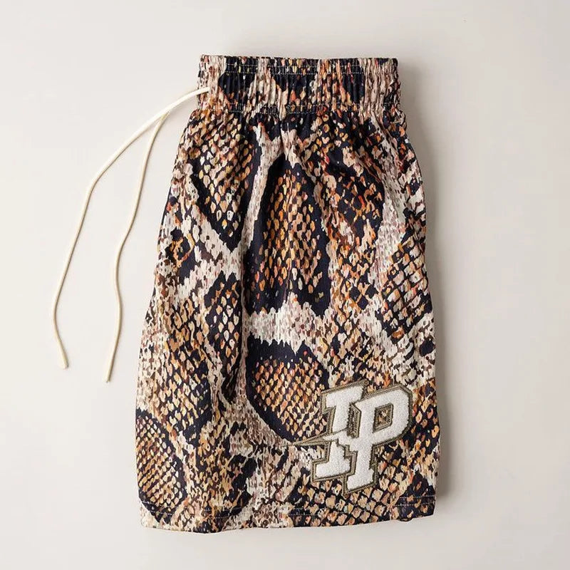 2025 NEW American Casual Shorts Men's Fitness Sports Basketball Running Quick Dry Summer Mesh Breathable Training Quarter Pants